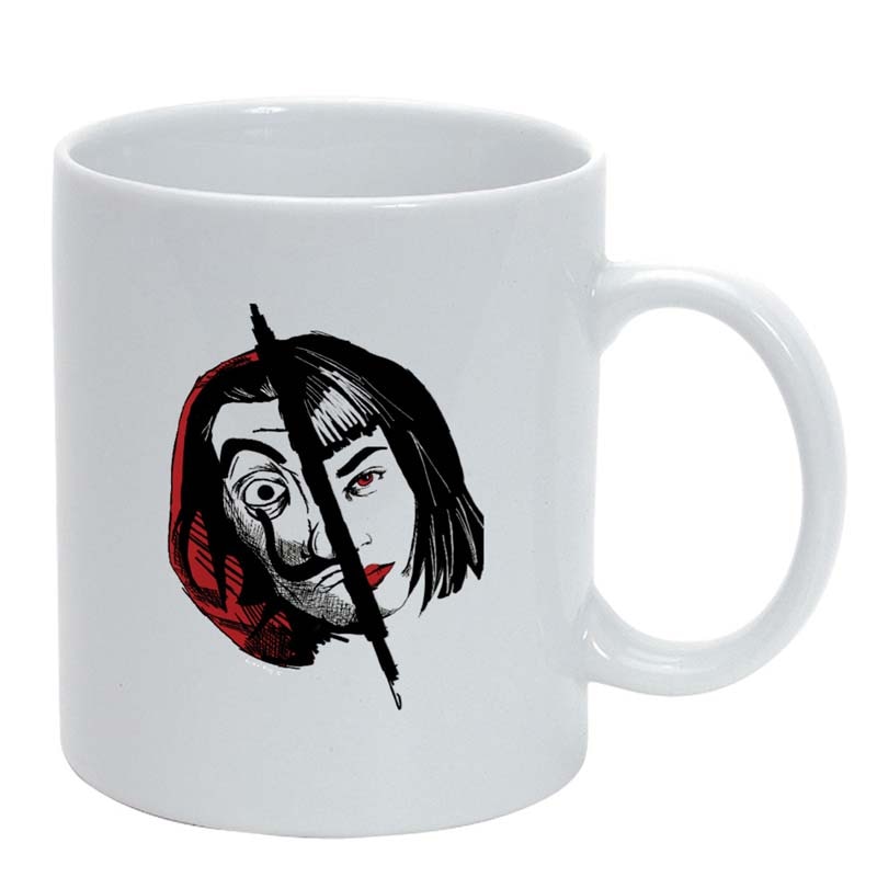 Cana La Casa De Papel, alb, 330ml, D1303