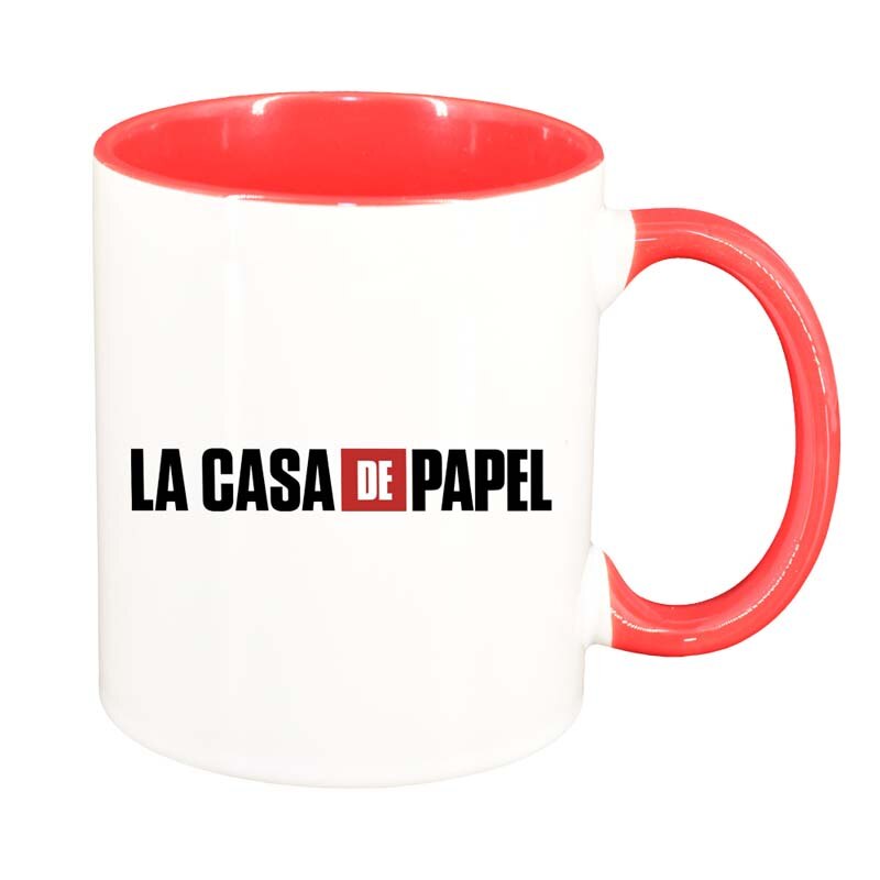 Cana La Casa De Papel, interior rosu, 330ml, D1305