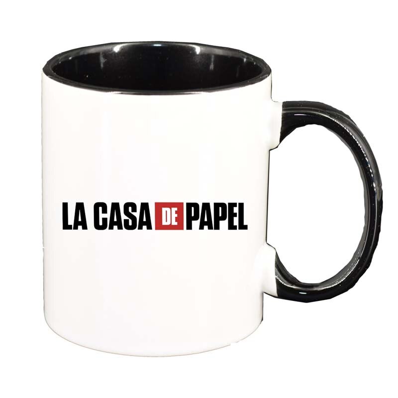Cana La Casa De Papel, interior negru, 330ml, D1305