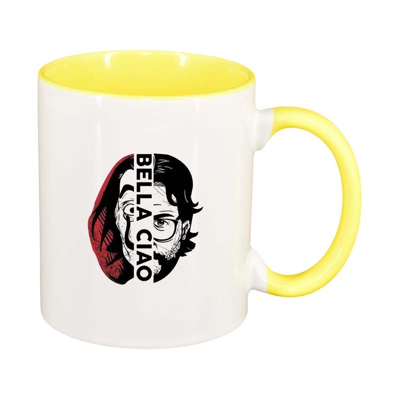 Cana La Casa De Papel, interior galben, 330ml, D1302