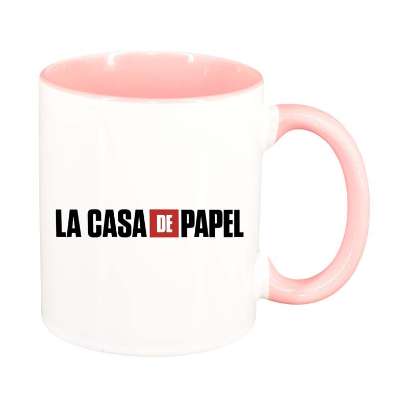 Cana La Casa De Papel, interior roz, 330ml, D1305