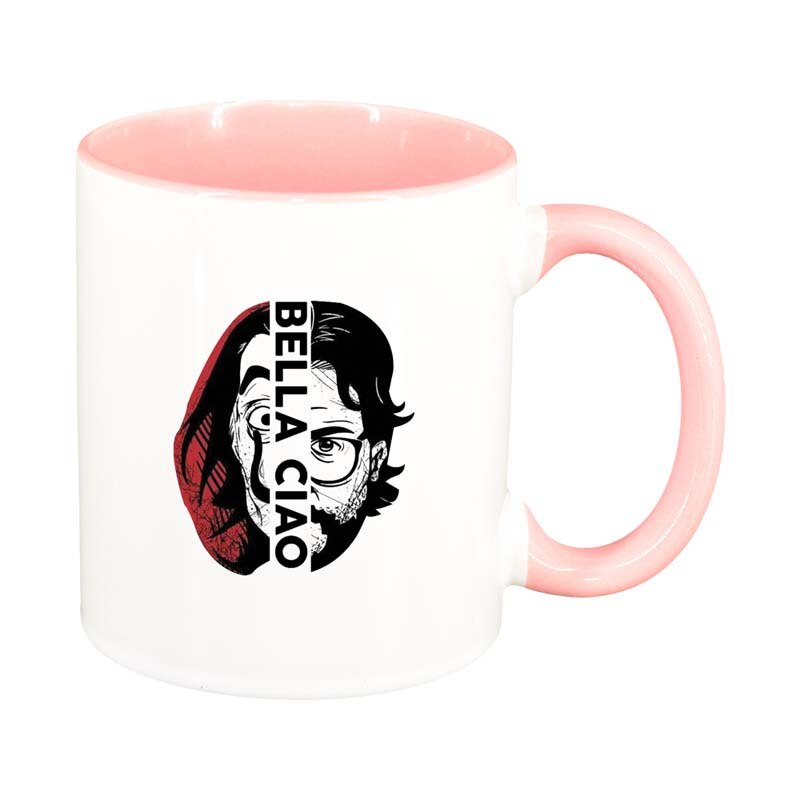 Cana La Casa De Papel, interior roz, 330ml, D1302