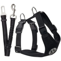 set 2 piese ham pentru caini slowton si centura de siguranta auto ham material textil respirabil negru xs imagen 33_0_
0