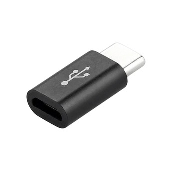 Adaptor Micro-USB la Type-C 2,4 cm MTP, Negru pentru Huawei, Samsung, Sony, OnePlus Adaptor Micro-USB la Type-C 2,4 cm MTP, Negru pentru Huawei, Samsung, Sony, OnePlus