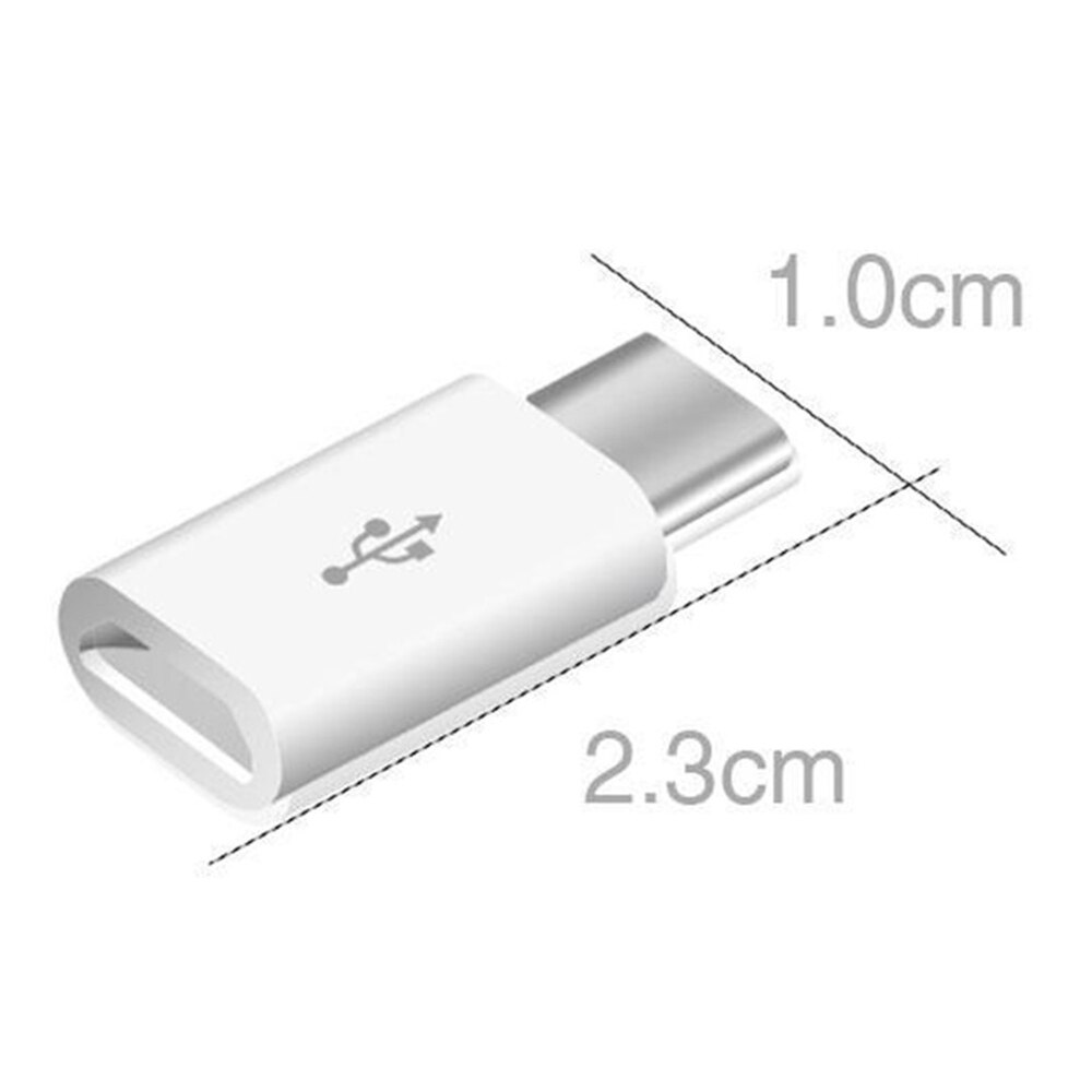  Micro-USB към Type-C 2,3 cm MTP Premium, Бял - eMAG.bg