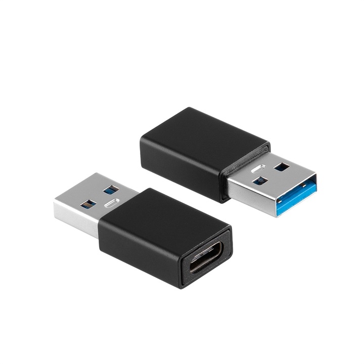 Adaptor USB 3.0 Tata la USB Type C Mama MTP Alb