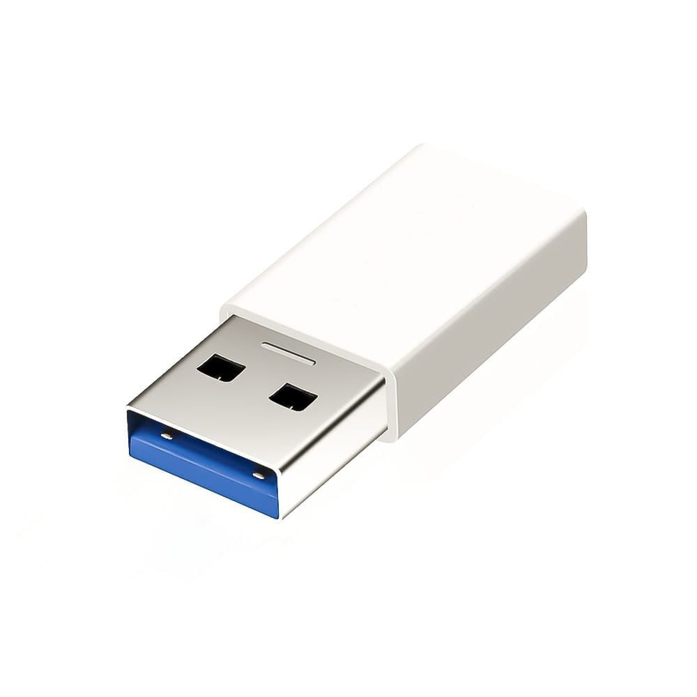 Adaptor USB 3.0 Tata la USB Type C Mama MTP Alb