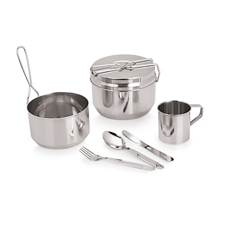 Set serviciu 7 pcs din otel inoxidabil , pentru picnic/camping , Grunberg IGR3081