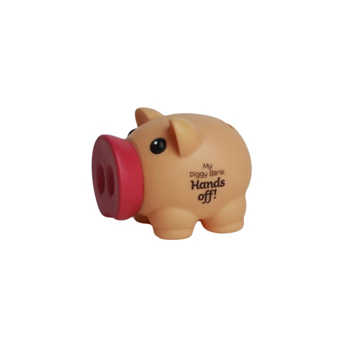 Pusculita Plastic "My Piggy Bank - Hands Off!", 10x7 cm