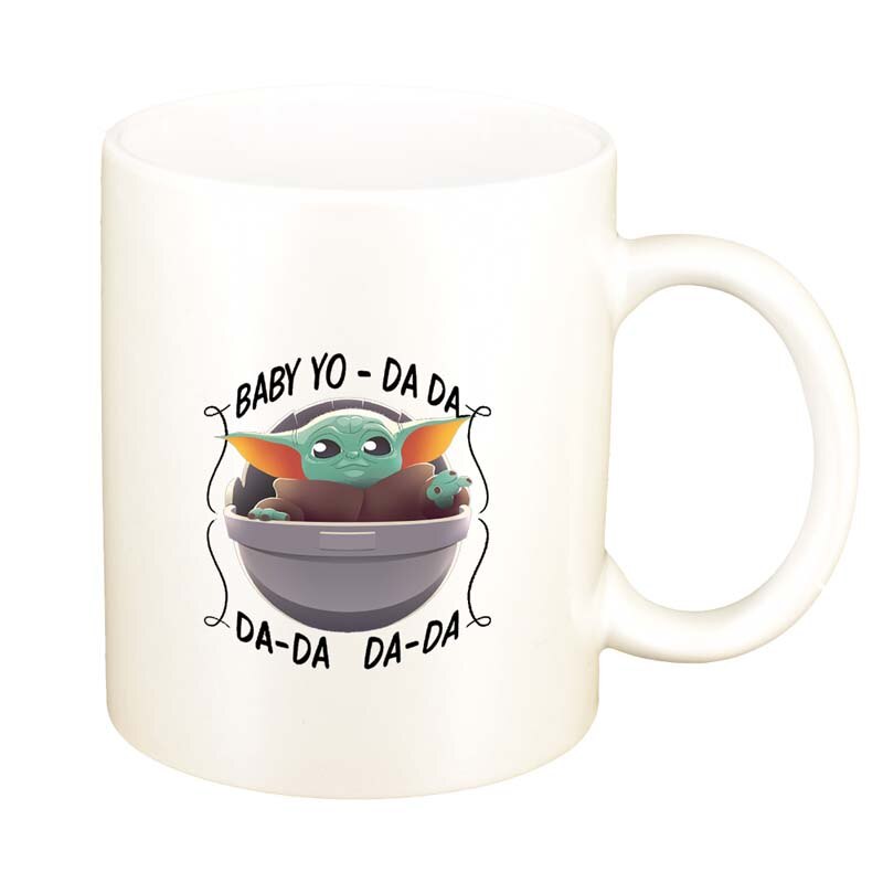 Cana Star Wars, Baby Yoda, alb sidefata, 330ml, D1320