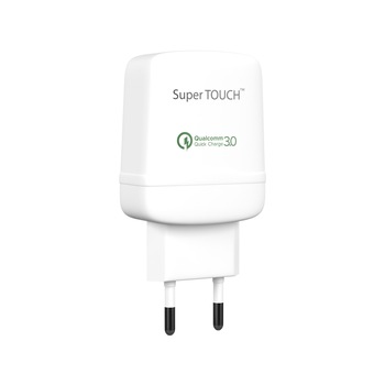 Incarcator Qualcomm Quick Charger 3.0 Super TOUCH, alb Incarcator Qualcomm Quick Charger 3.0 Super TOUCH, alb