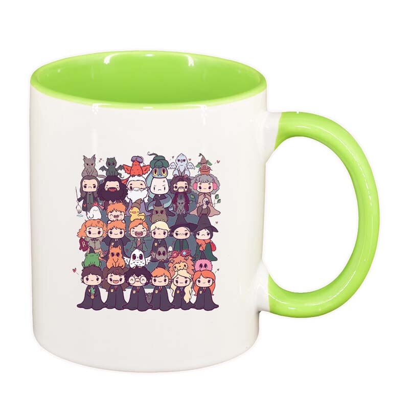 Cana Harry Potter, interior verde deschis, 330ml, D1335