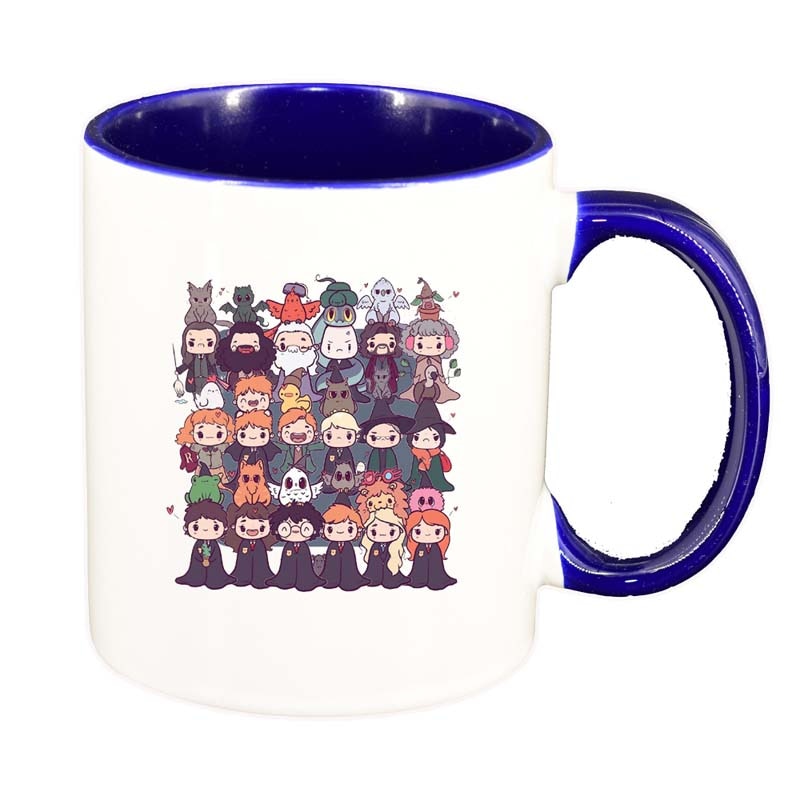 Cana Harry Potter, interior albastru inchis, 330ml, D1335