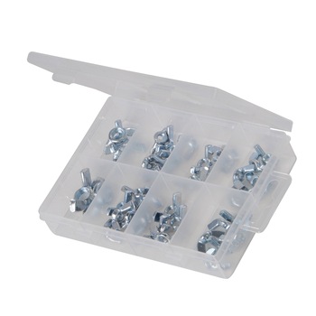 Set 40 piulite zincate tip fluture, M4 - M12, Fixman Set 40 piulite zincate tip fluture, M4 - M12, Fixman
