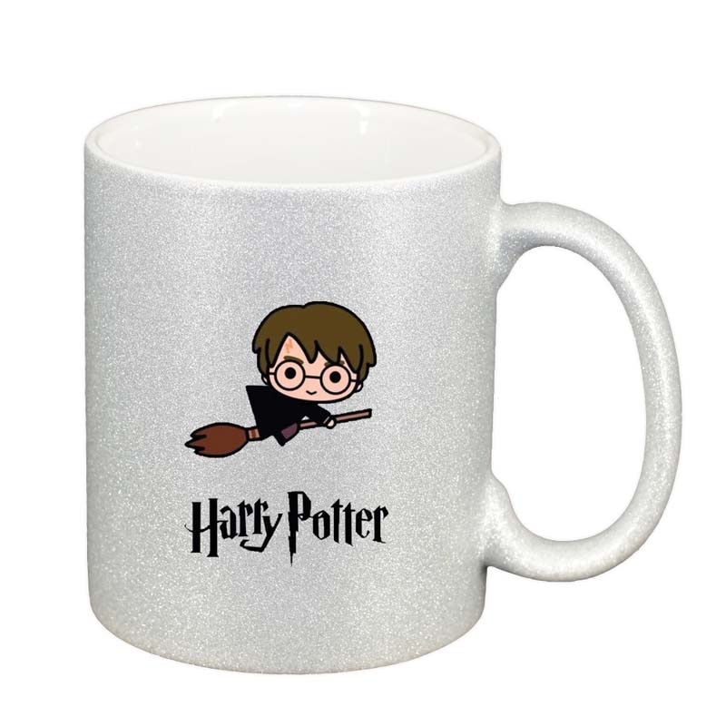 Cana Harry Potter, argintiu sidefata glitter, 330ml, D1337