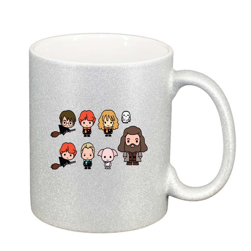 Cana Harry Potter, argintiu sidefata glitter, 330ml, D1336