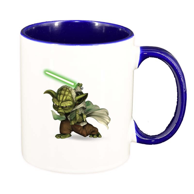Cana Star Wars, Yoda, interior albastru inchis, 330ml, D1324