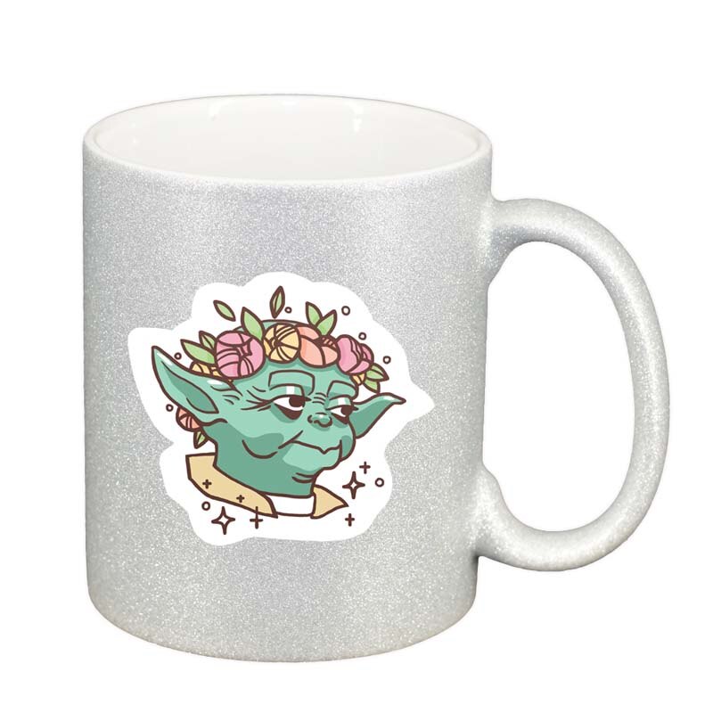 Cana Star Wars, Yoda, argintiu sidefata glitter, 330ml, D1326