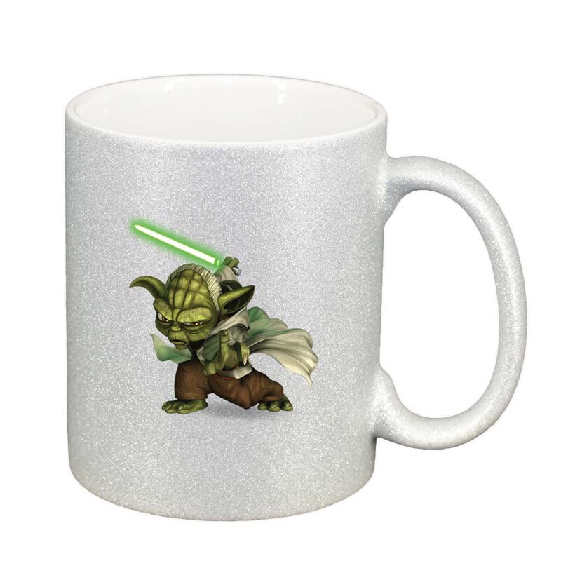 Cana Star Wars, Yoda, argintiu sidefata glitter, 330ml, D1324