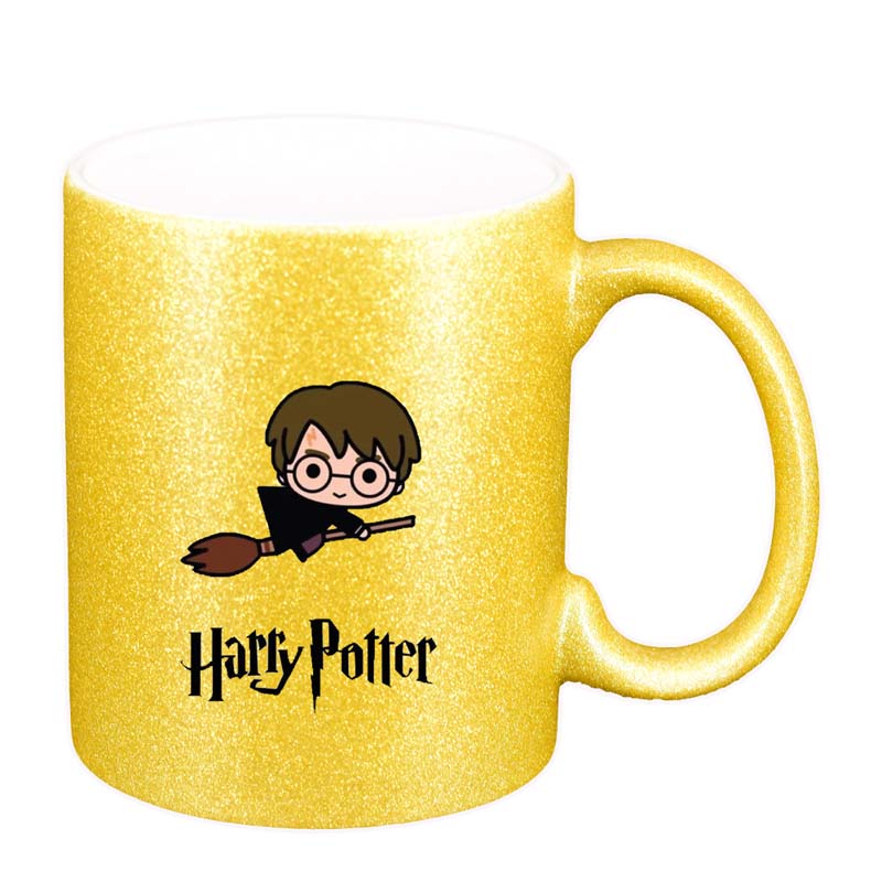 Cana Harry Potter, auriu sidefata glitter, 330ml, D1337