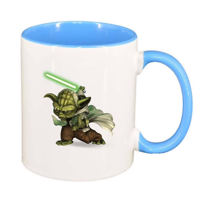 Cana Star Wars, Yoda, interior albastru, 330ml, D1324