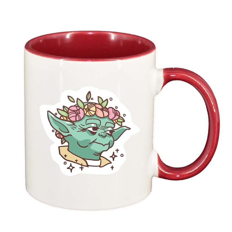 Cana Star Wars, Yoda, interior rosu-inchis, 330ml, D1326