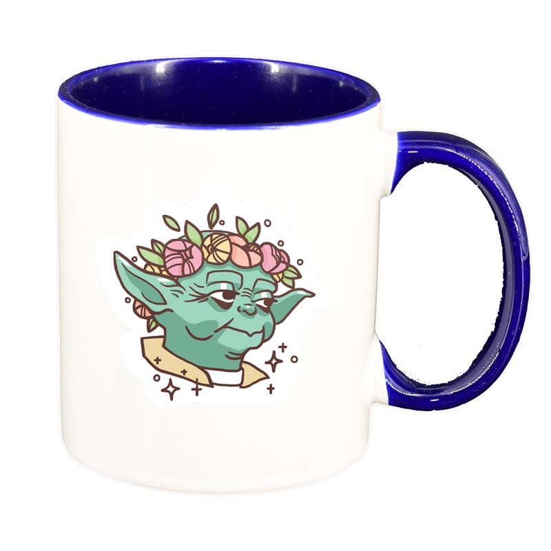 Cana Star Wars, Yoda, interior albastru inchis, 330ml, D1326