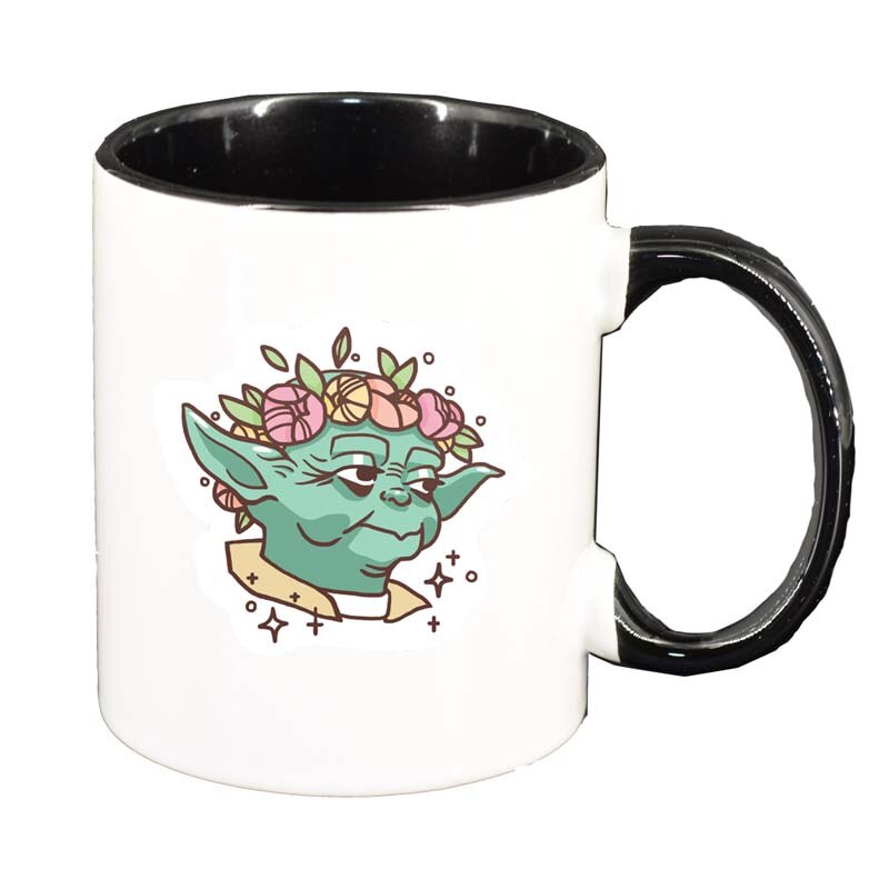 Cana Star Wars, Yoda, interior negru, 330ml, D1326