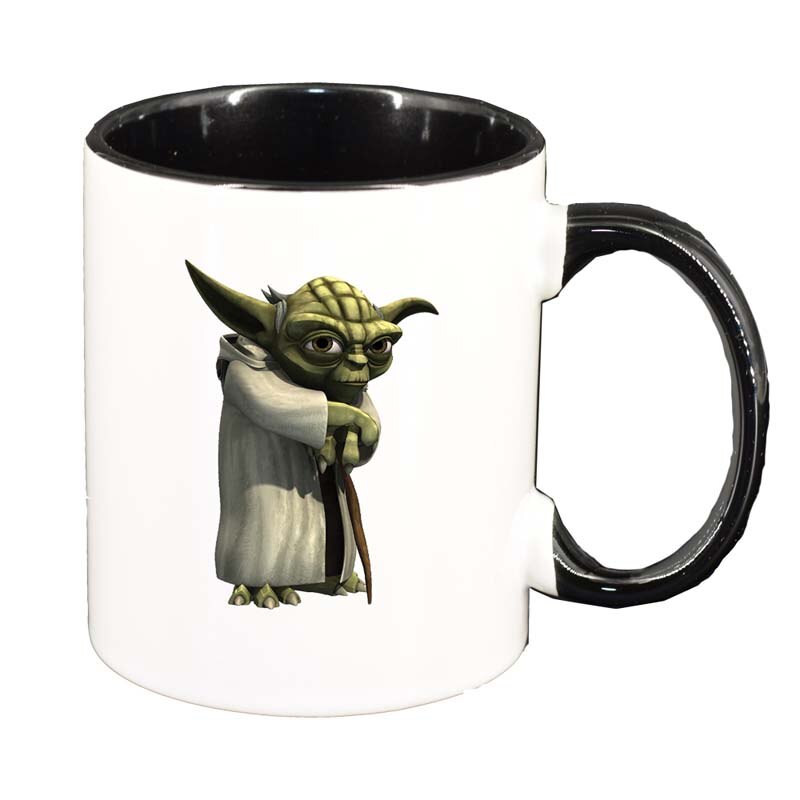 Cana Star Wars, Yoda, interior negru, 330ml, D1323