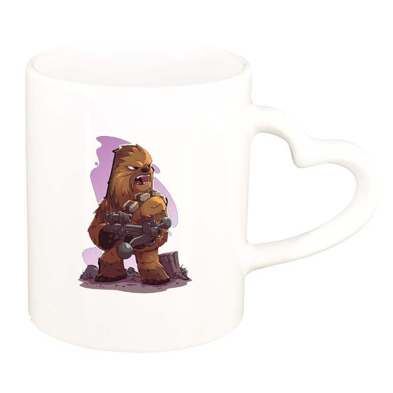 Cana Star Wars, Chewbacca, alb, maner inima, 330ml, D1321
