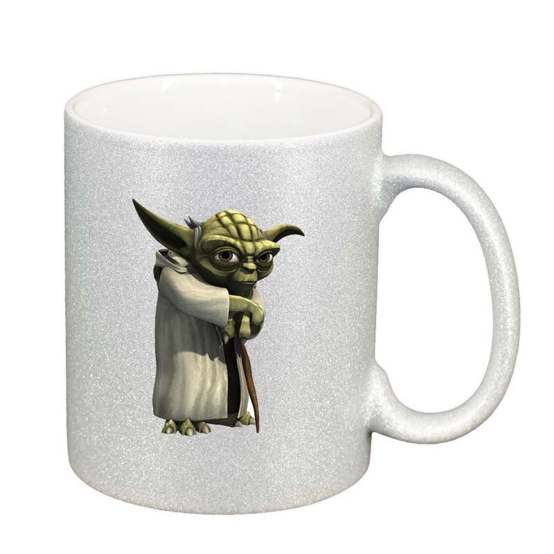 Cana Star Wars, Yoda, argintiu sidefata glitter, 330ml, D1323