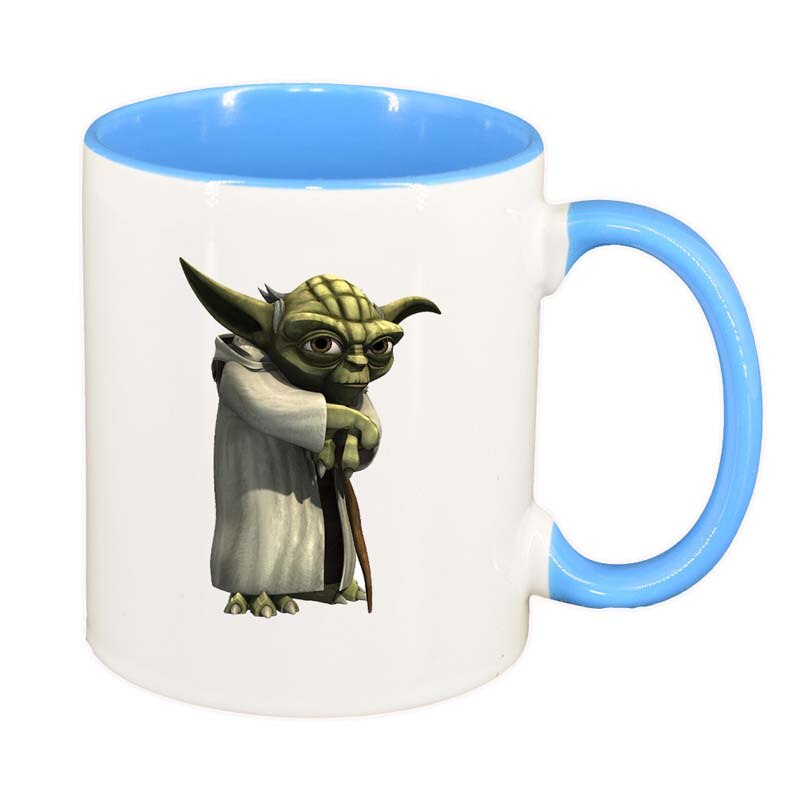 Cana Star Wars, Yoda, interior albastru, 330ml, D1323