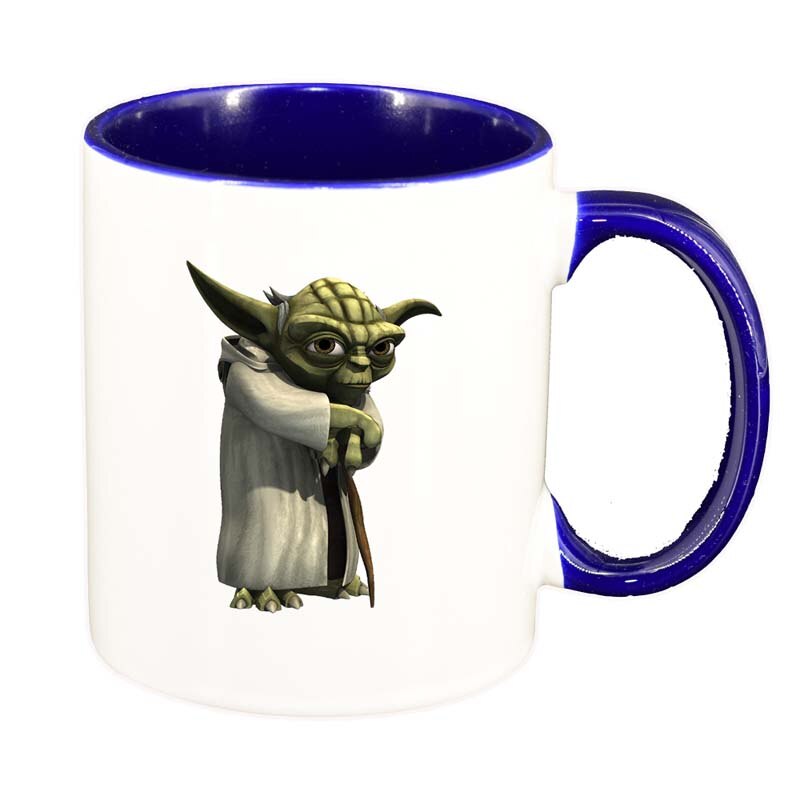 Cana Star Wars, Yoda, interior albastru inchis, 330ml, D1323