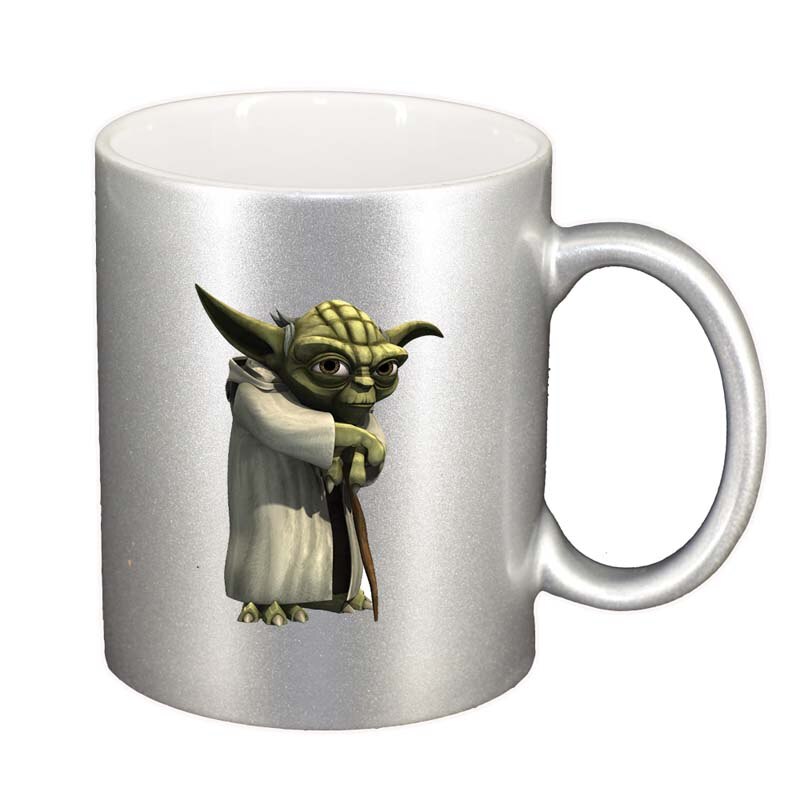 Cana Star Wars, Yoda, argintiu sidefata, 330ml, D1323