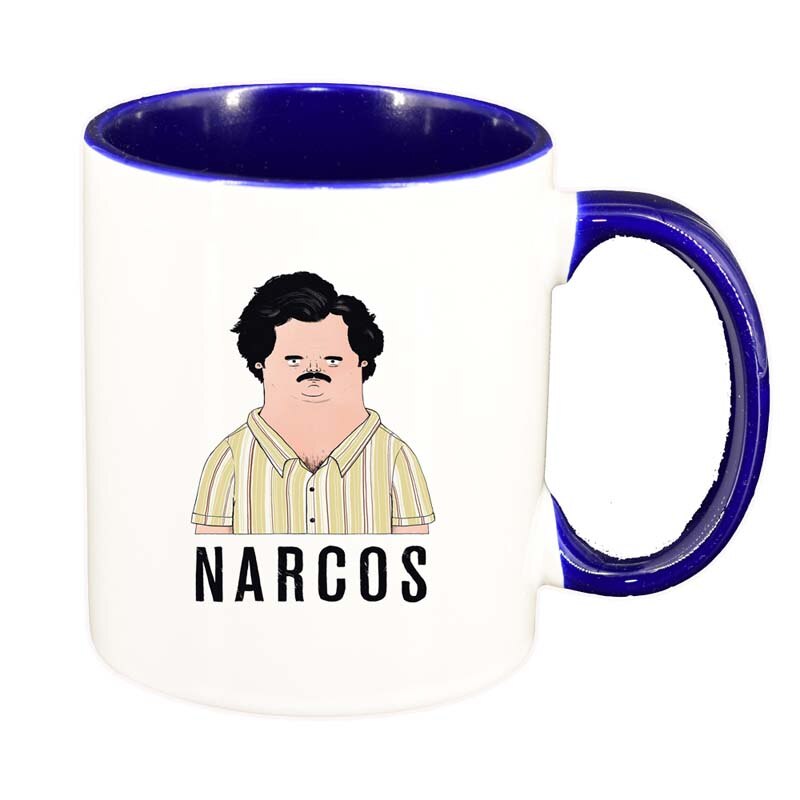 Cana Narcos - Pablo Escobar, interior albastru inchis, 330ml, D1342
