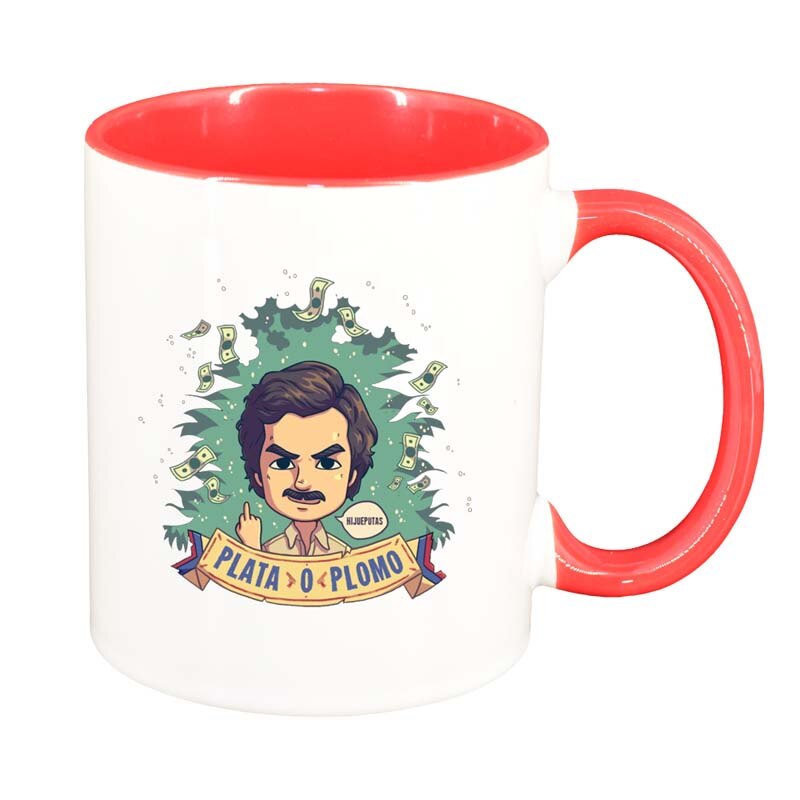 Cana Narcos - Pablo Escobar, interior rosu, 330ml, D1345