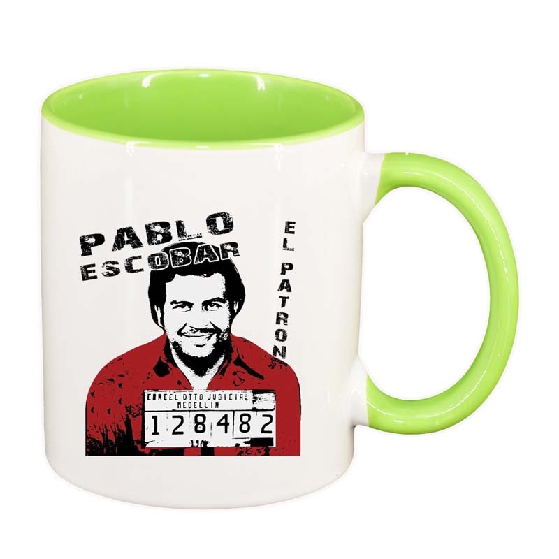 Cana Narcos - Pablo Escobar, interior verde deschis, 330ml, D1344