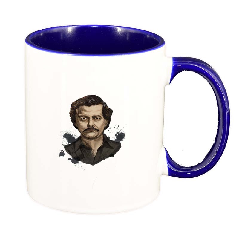 Cana Narcos - Pablo Escobar, interior albastru inchis, 330ml, D1343