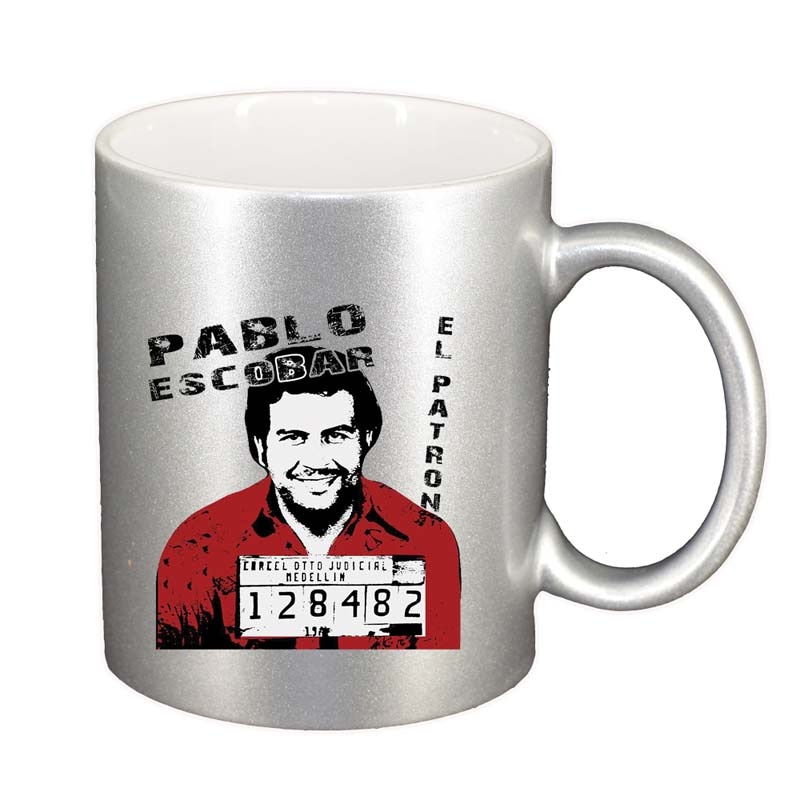 Cana Narcos - Pablo Escobar, argintiu sidefata, 330ml, D1344