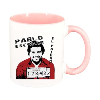 Cana Narcos - Pablo Escobar, interior roz, 330ml, D1344 Cana Narcos - Pablo Escobar, interior roz, 330ml, D1344