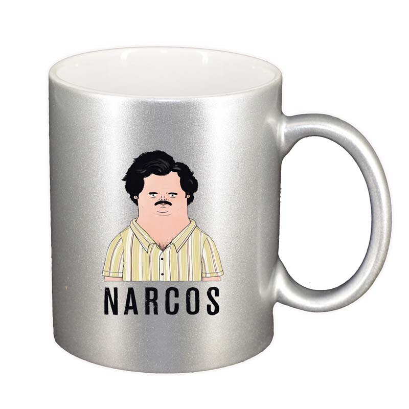 Cana Narcos - Pablo Escobar, argintiu sidefata, 330ml, D1342