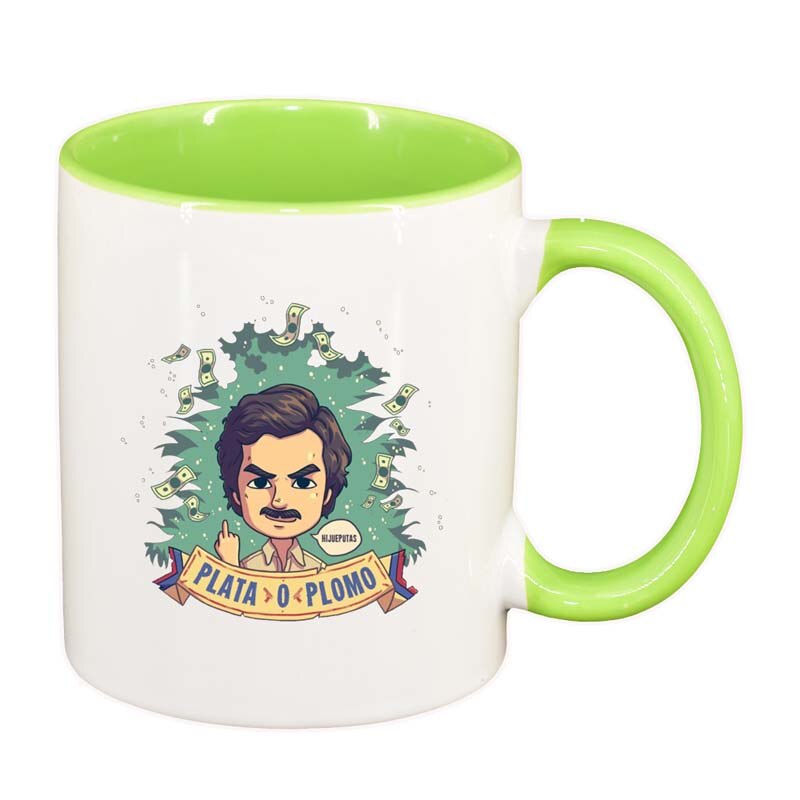 Cana Narcos - Pablo Escobar, interior verde deschis, 330ml, D1345