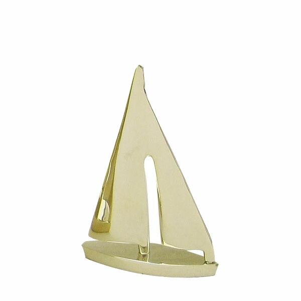 Iaht Sea Club din alama, model decorativ, L 10cm, H 15cm