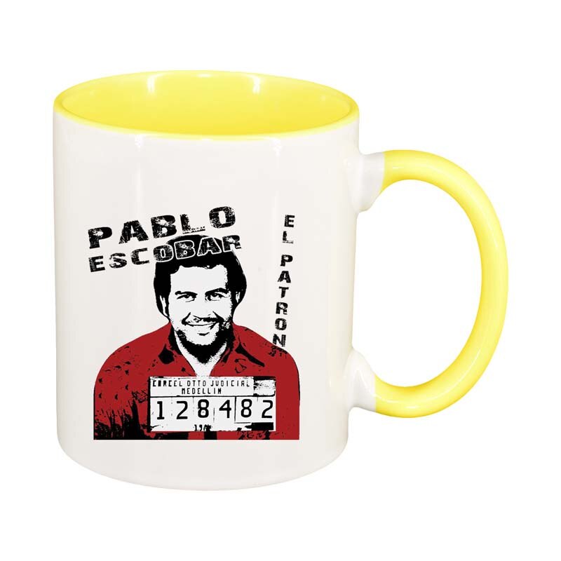 Cana Narcos - Pablo Escobar, interior galben, 330ml, D1344