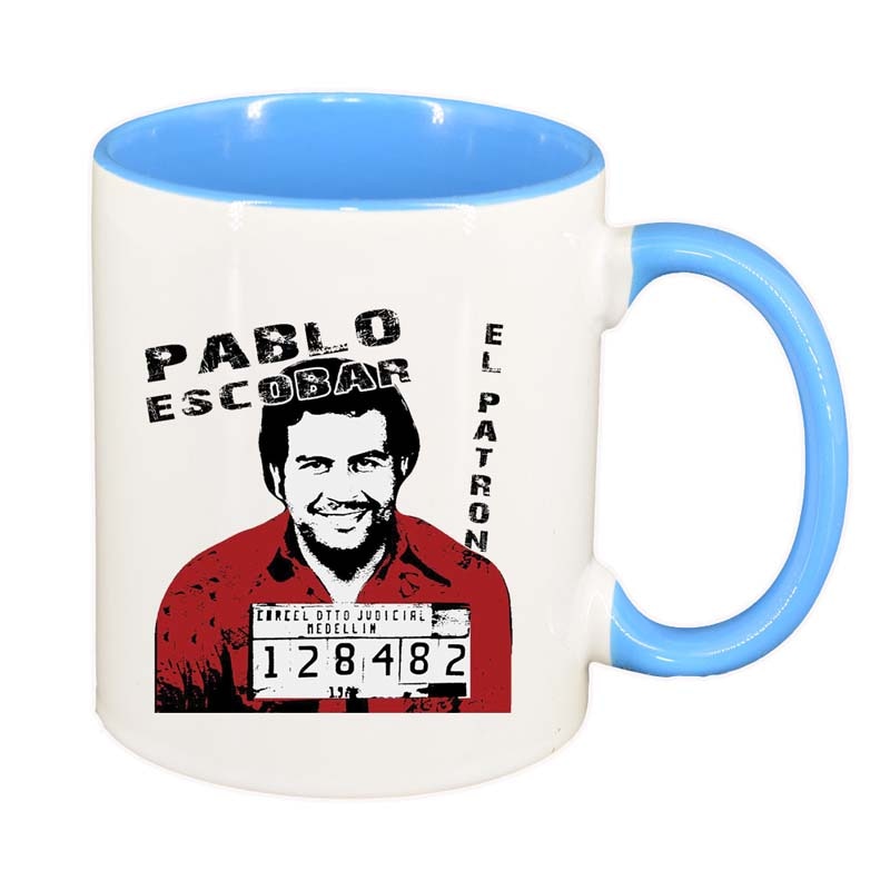 Cana Narcos - Pablo Escobar, interior albastru, 330ml, D1344