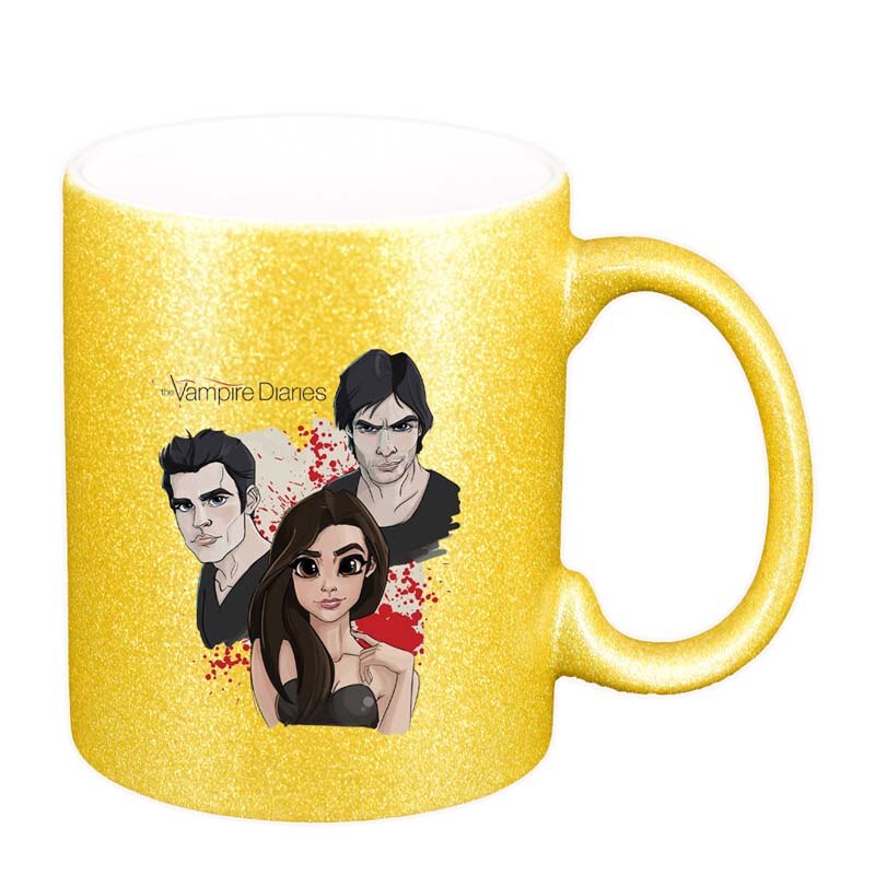 Cana Vampire Diaries, auriu sidefata glitter, 330ml, D1349