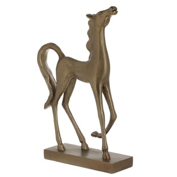 Figurina cal decorativ din rasina, gold, 22 x 8 x 36 cm Figurina cal decorativ din rasina, gold, 22 x 8 x 36 cm