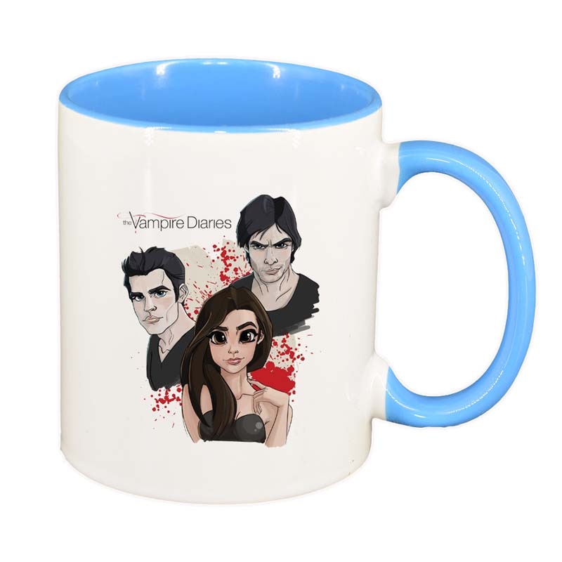 Cana Vampire Diaries, interior albastru, 330ml, D1349
