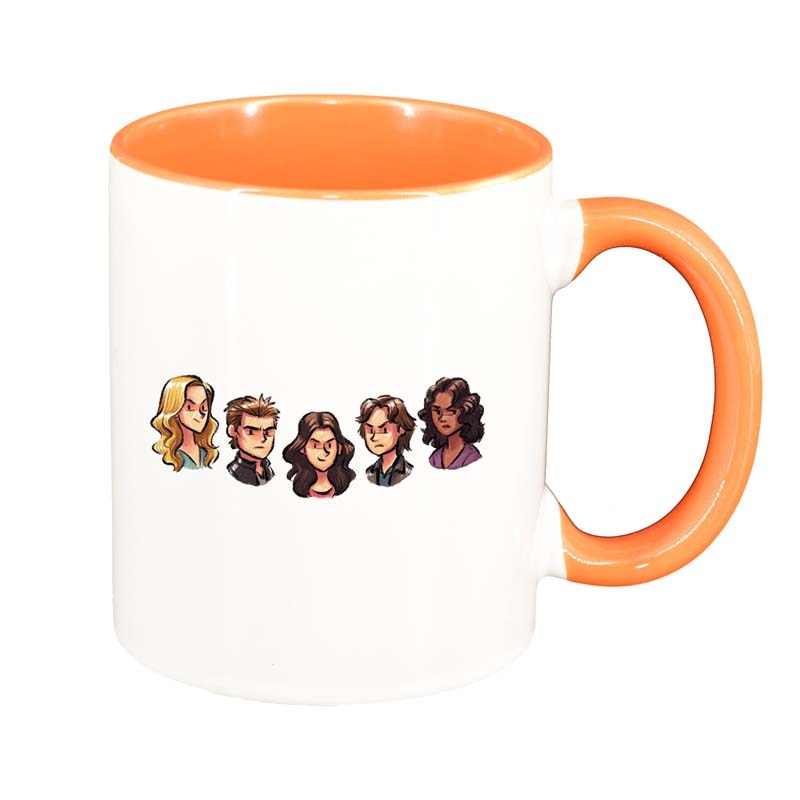 Cana Vampire Diaries, interior portocaliu, 330ml, D1348