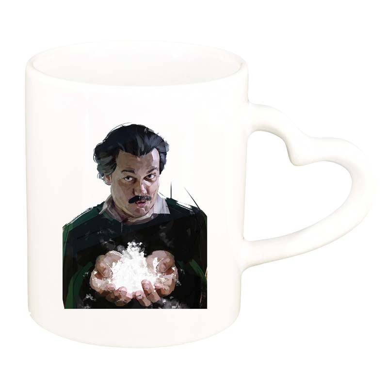 Cana Narcos - Pablo Escobar, alb, maner inima, 330ml, D1347